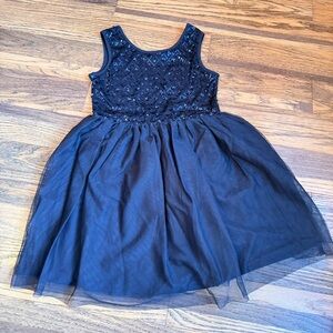 Girls sequin and tulle dress